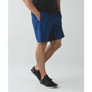 Lululemon Assert Shorts Mens Sz L Cannonball Harbor Blue Unlined 9” Drawstring